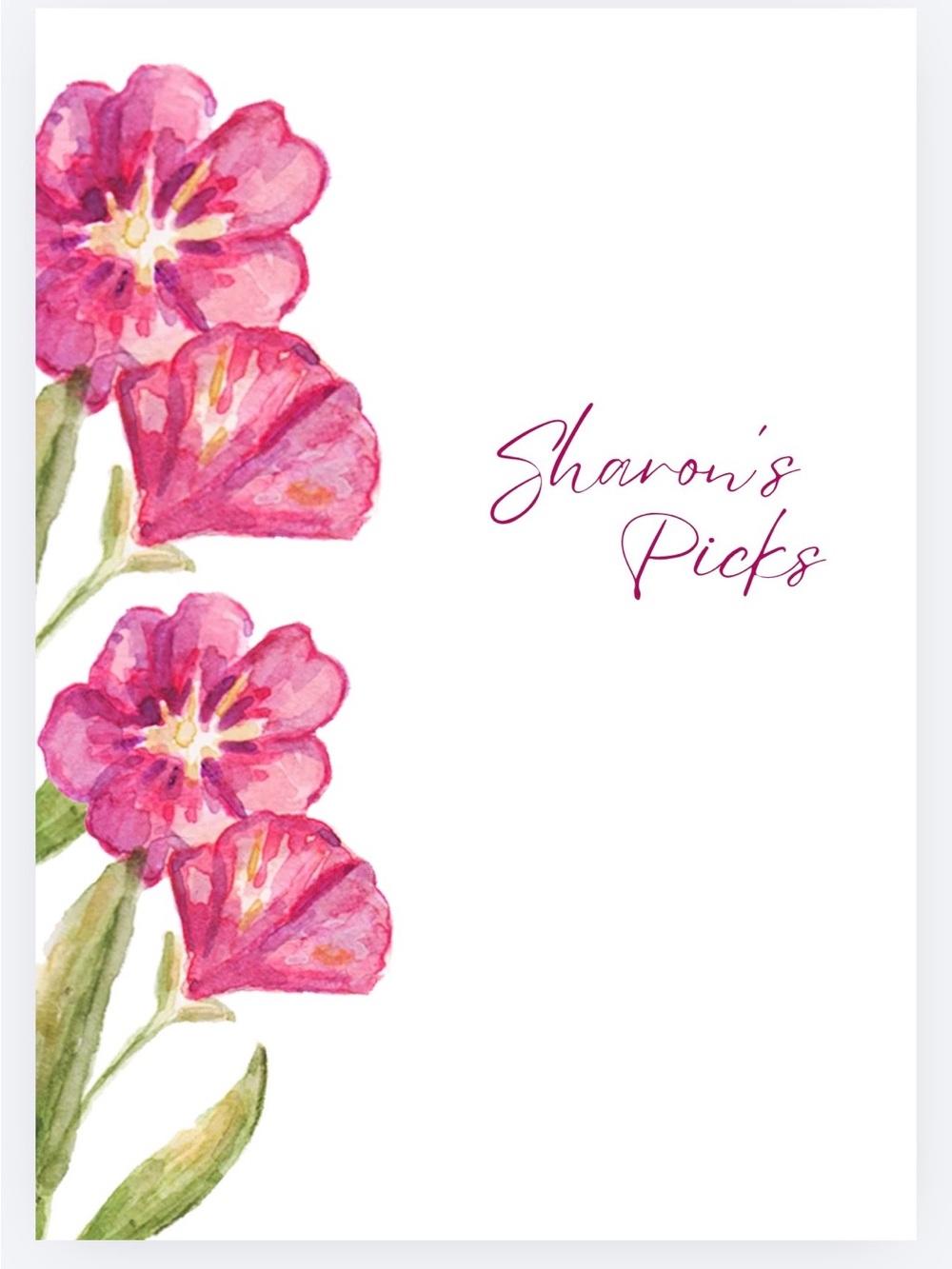 Personalized Pink Floral Notebook - Sharon's Picks